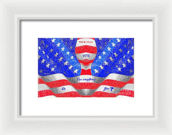 Wake Up America - Framed Print