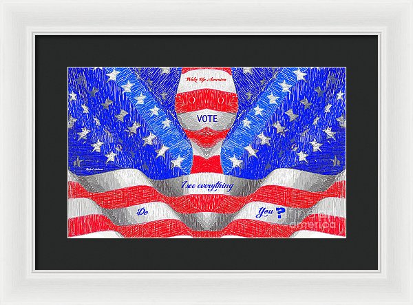 Wake Up America - Framed Print