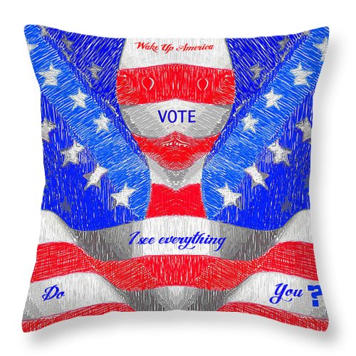 Wake Up America - Throw Pillow