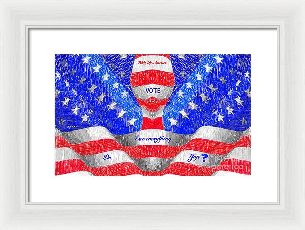 Wake Up America - Framed Print