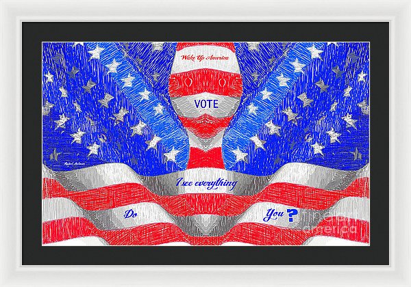 Wake Up America - Framed Print