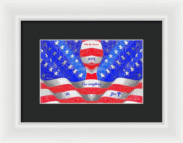 Wake Up America - Framed Print