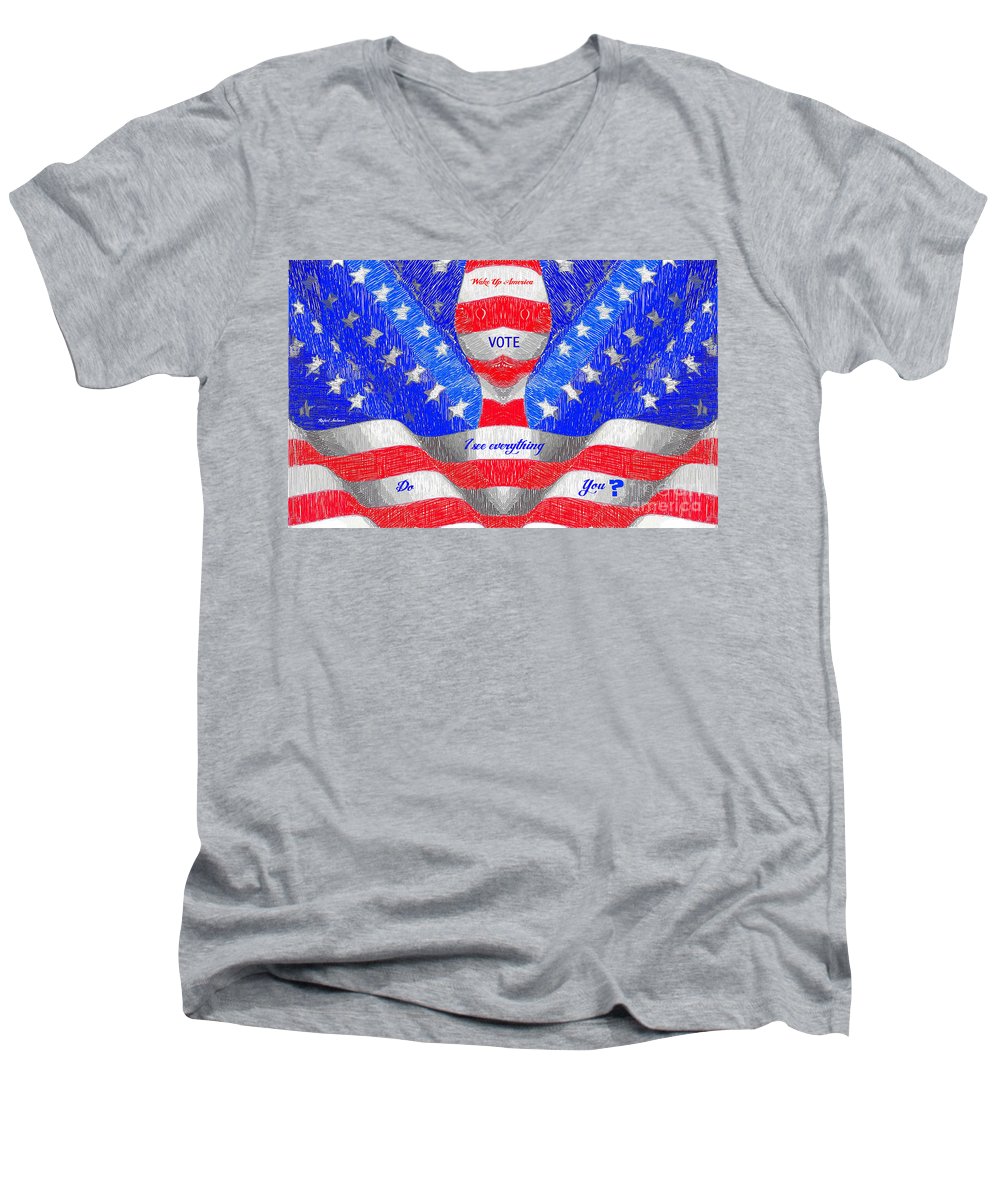Wake Up America - Men's V-Neck T-Shirt