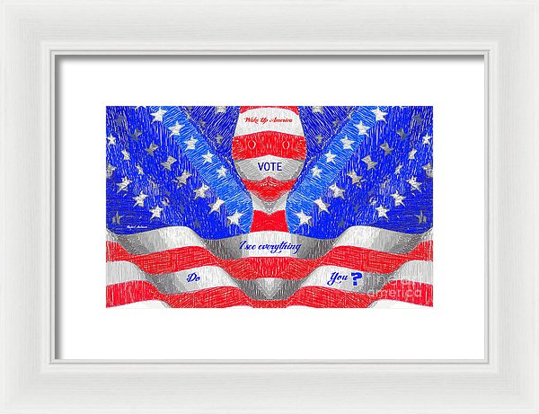 Wake Up America - Framed Print