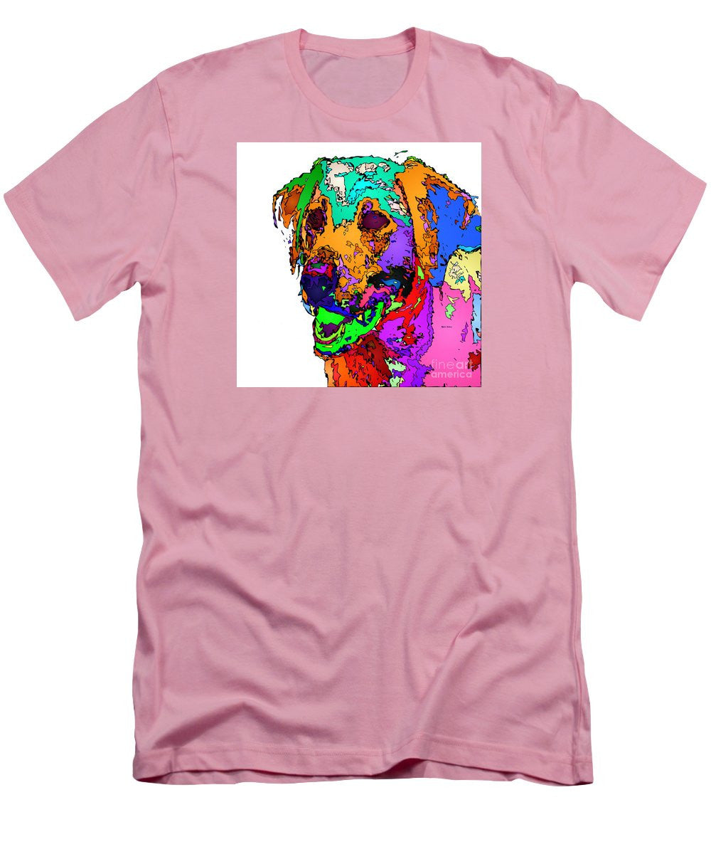 Men's T-Shirt (Slim Fit) - Want To Go For A Walk. Pet Series