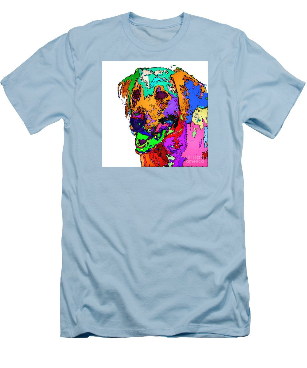 Men's T-Shirt (Slim Fit) - Want To Go For A Walk. Pet Series