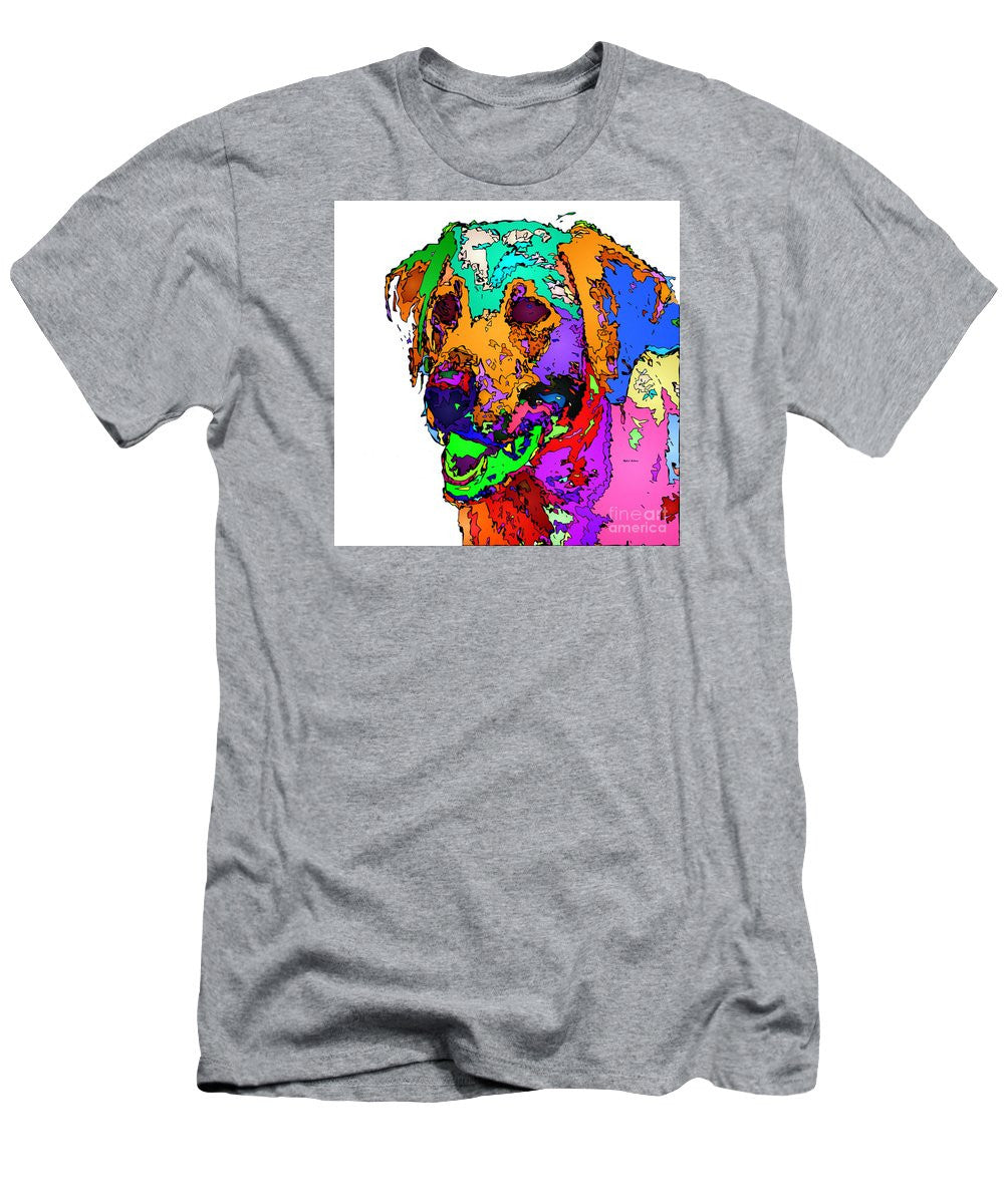 Men's T-Shirt (Slim Fit) - Want To Go For A Walk. Pet Series