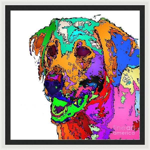 Framed Print - Want To Go For A Walk. Pet Series