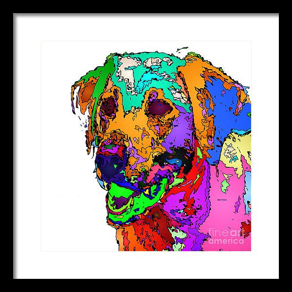 Framed Print - Want To Go For A Walk. Pet Series