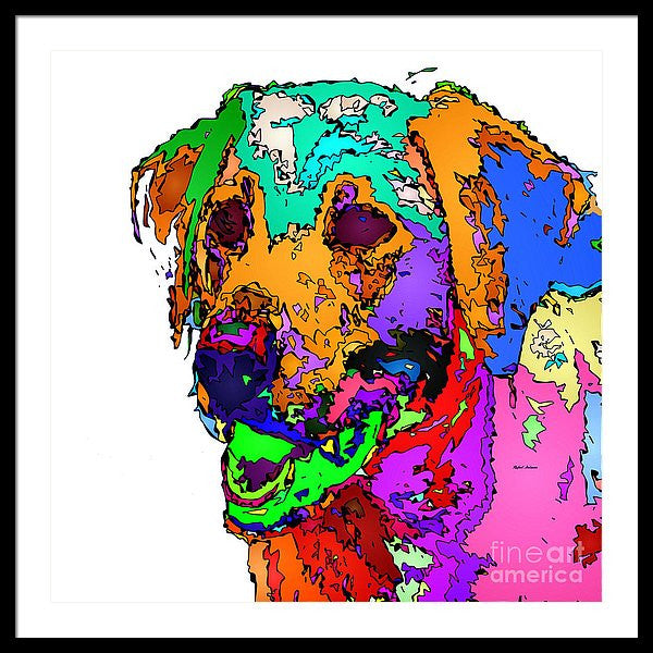 Framed Print - Want To Go For A Walk. Pet Series