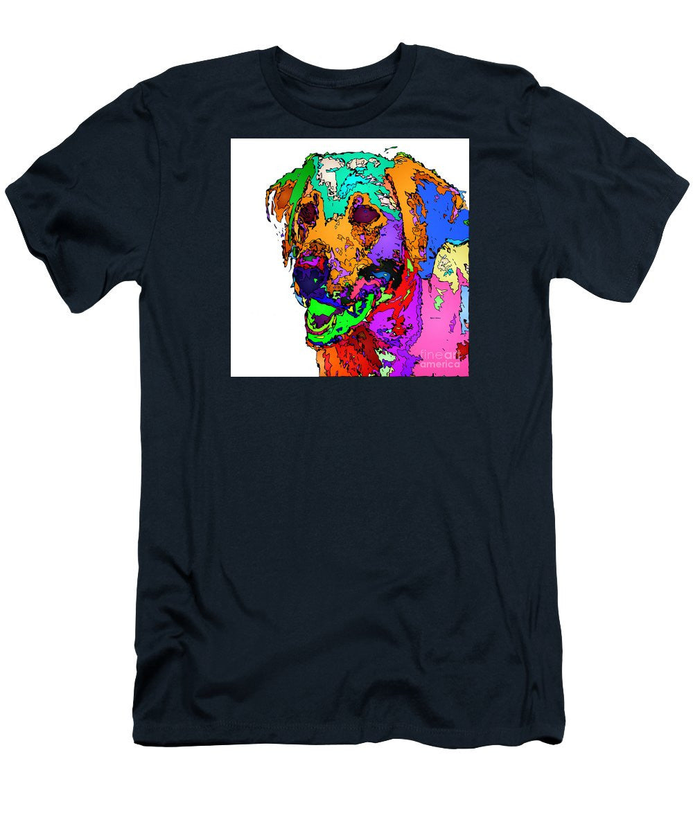 Men's T-Shirt (Slim Fit) - Want To Go For A Walk. Pet Series