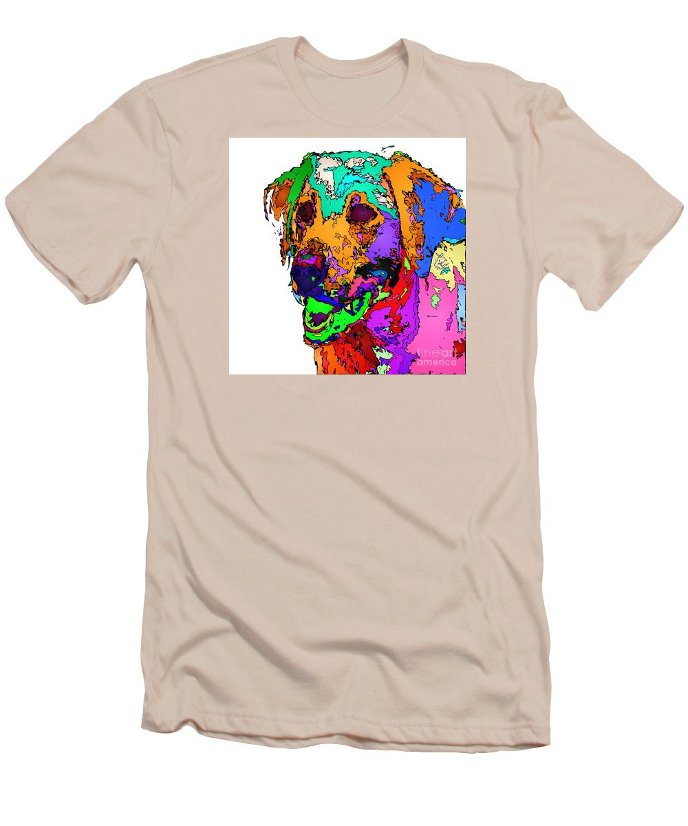 Men's T-Shirt (Slim Fit) - Want To Go For A Walk. Pet Series