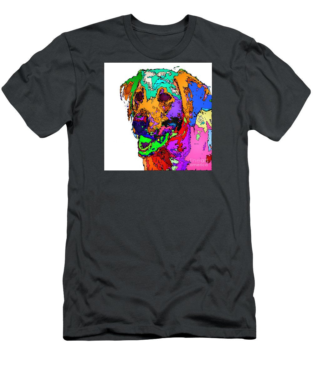 Men's T-Shirt (Slim Fit) - Want To Go For A Walk. Pet Series