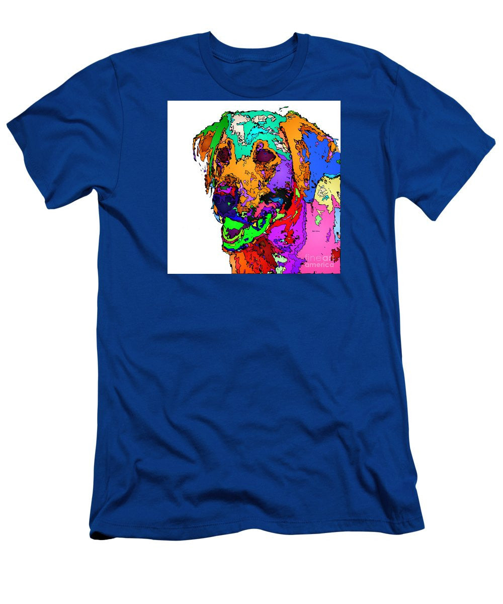 Men's T-Shirt (Slim Fit) - Want To Go For A Walk. Pet Series