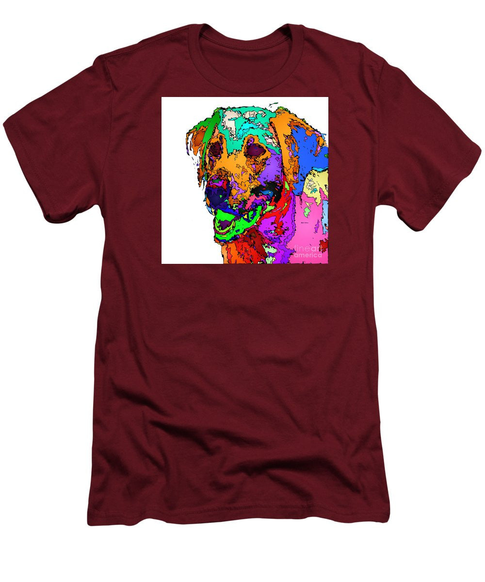 Men's T-Shirt (Slim Fit) - Want To Go For A Walk. Pet Series