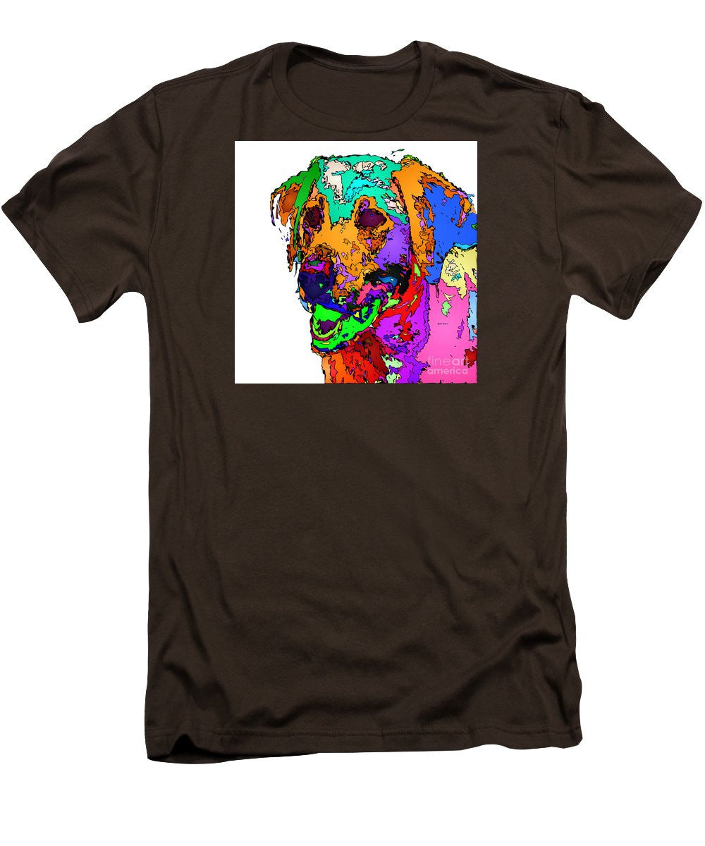 Men's T-Shirt (Slim Fit) - Want To Go For A Walk. Pet Series