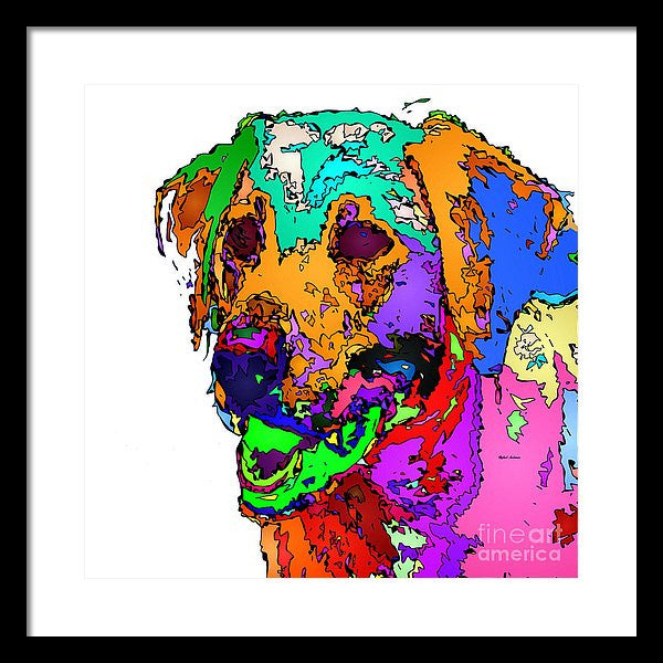 Framed Print - Want To Go For A Walk. Pet Series