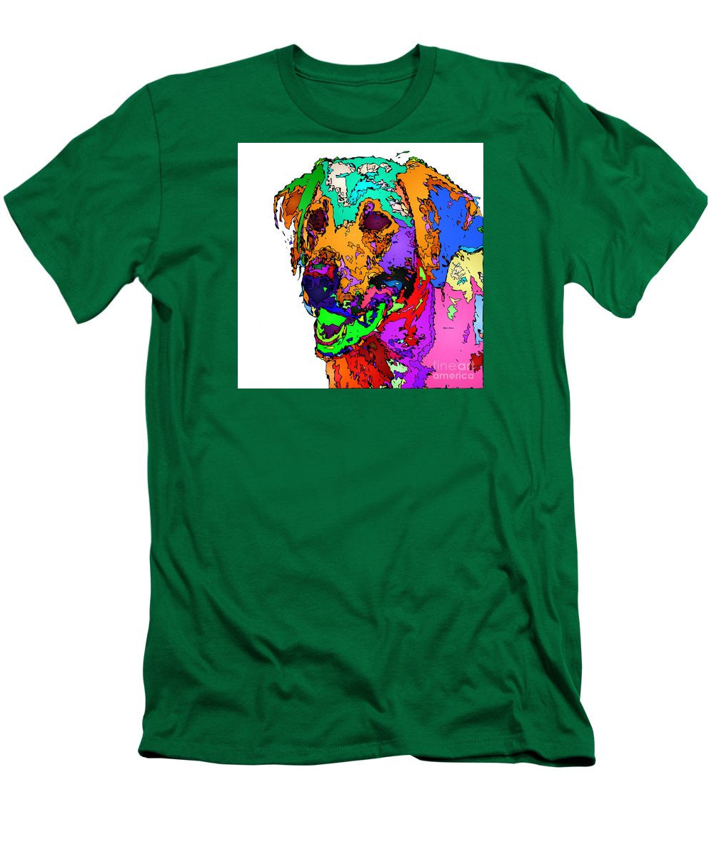 Men's T-Shirt (Slim Fit) - Want To Go For A Walk. Pet Series