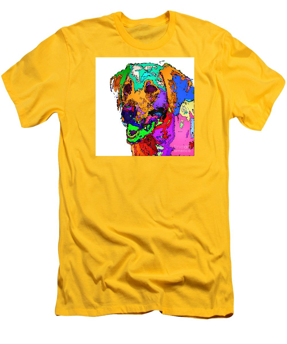 Men's T-Shirt (Slim Fit) - Want To Go For A Walk. Pet Series