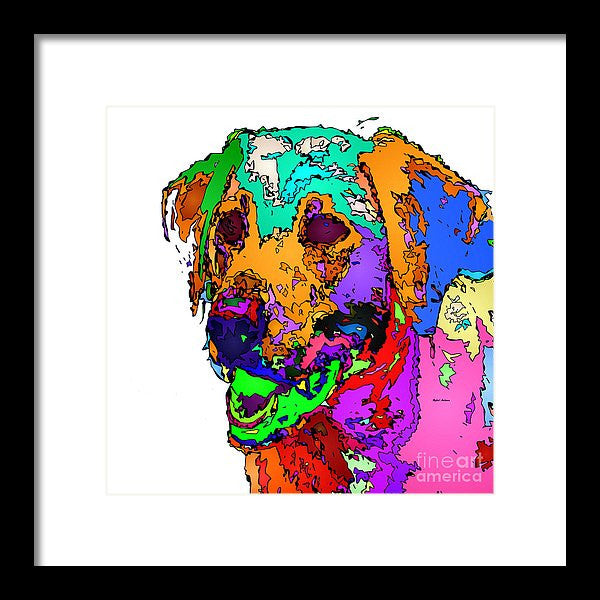 Framed Print - Want To Go For A Walk. Pet Series