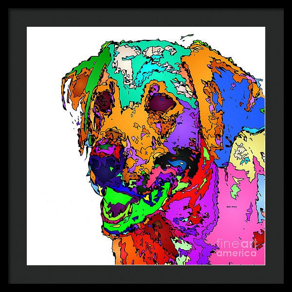 Framed Print - Want To Go For A Walk. Pet Series