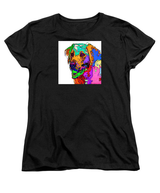 Women's T-Shirt (Standard Cut) - Want To Go For A Walk. Pet Series