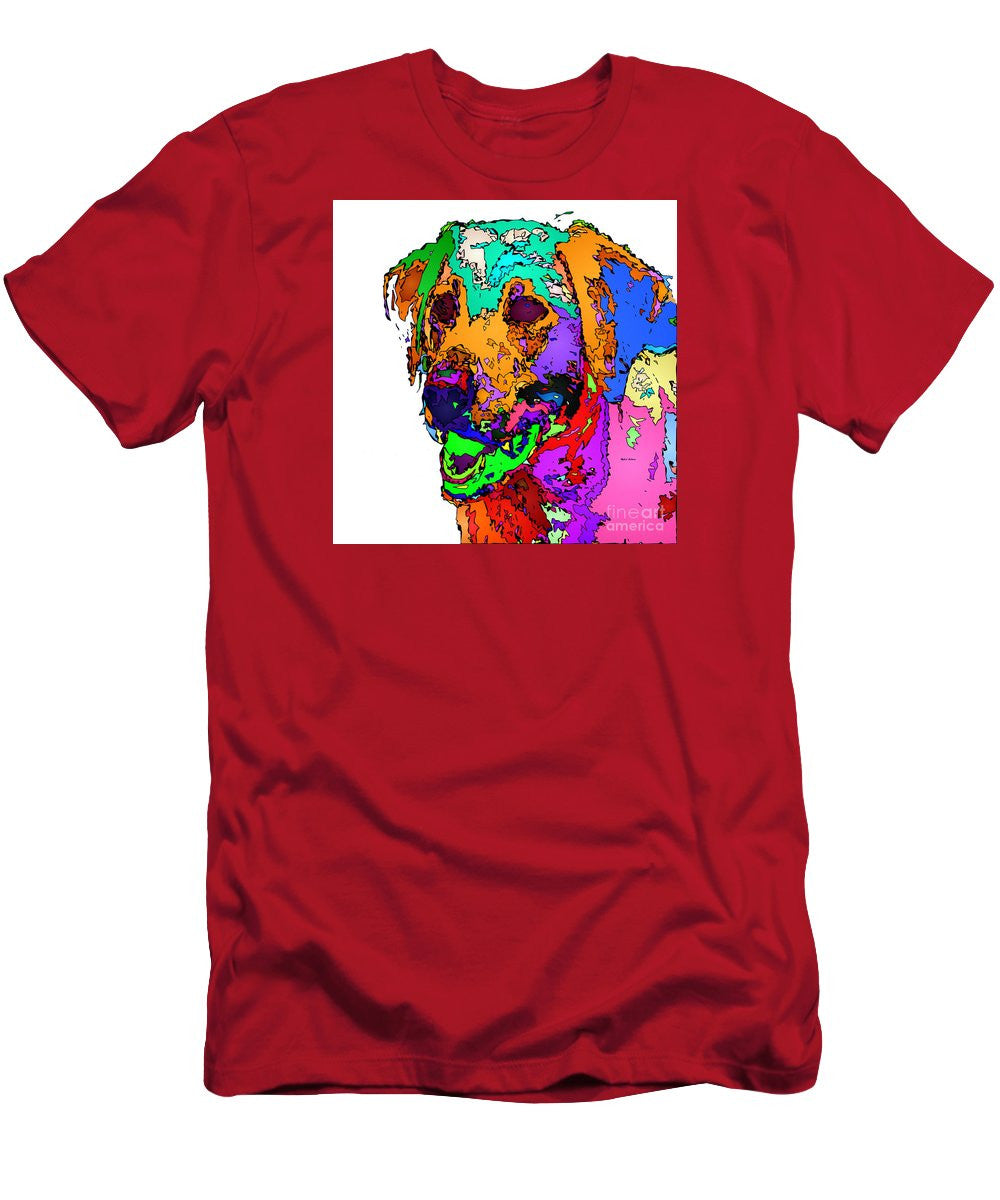 Men's T-Shirt (Slim Fit) - Want To Go For A Walk. Pet Series