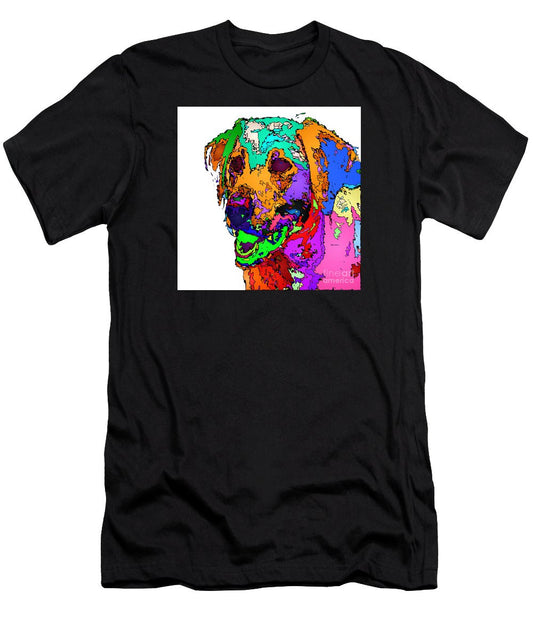 Men's T-Shirt (Slim Fit) - Want To Go For A Walk. Pet Series