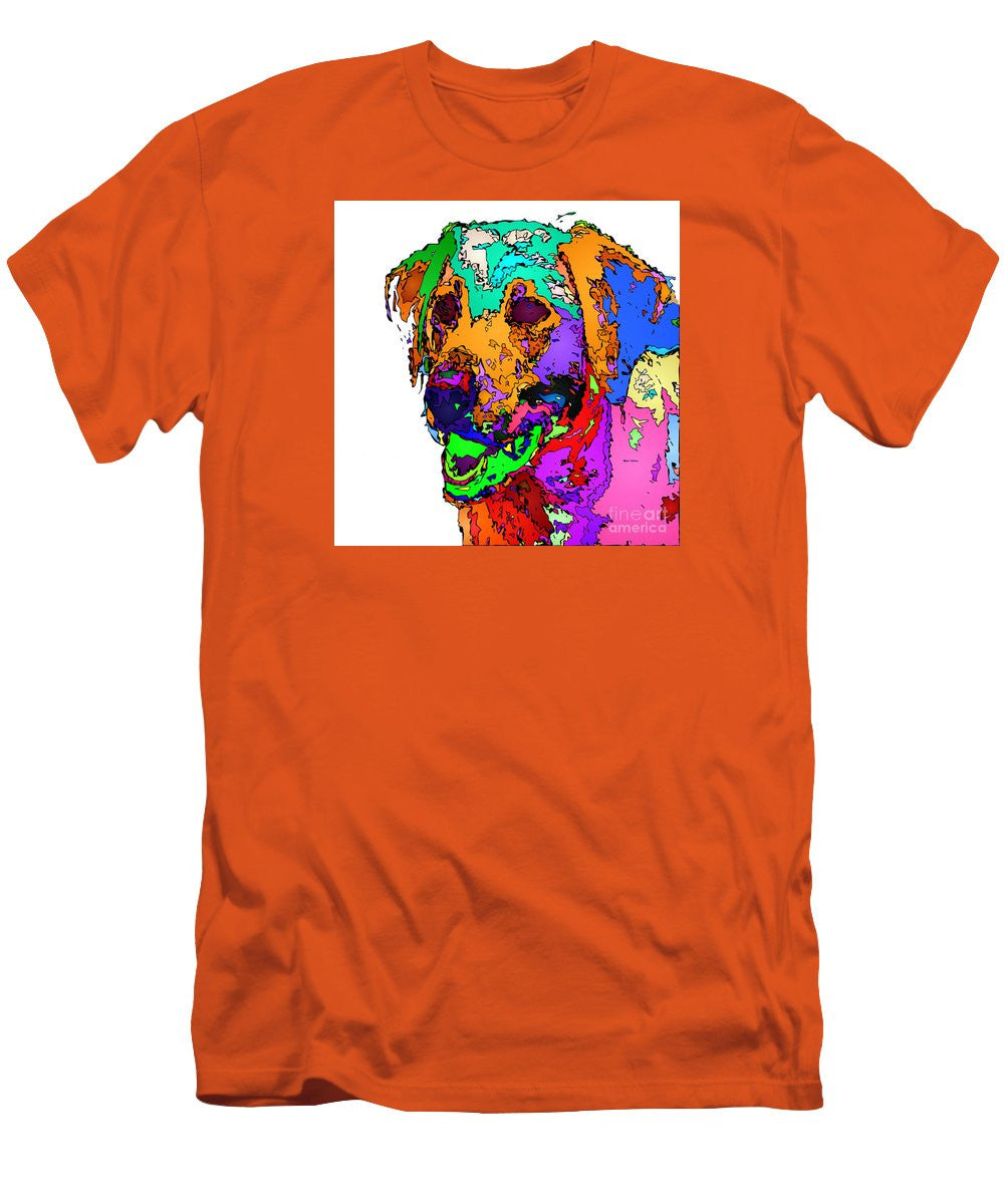 Men's T-Shirt (Slim Fit) - Want To Go For A Walk. Pet Series