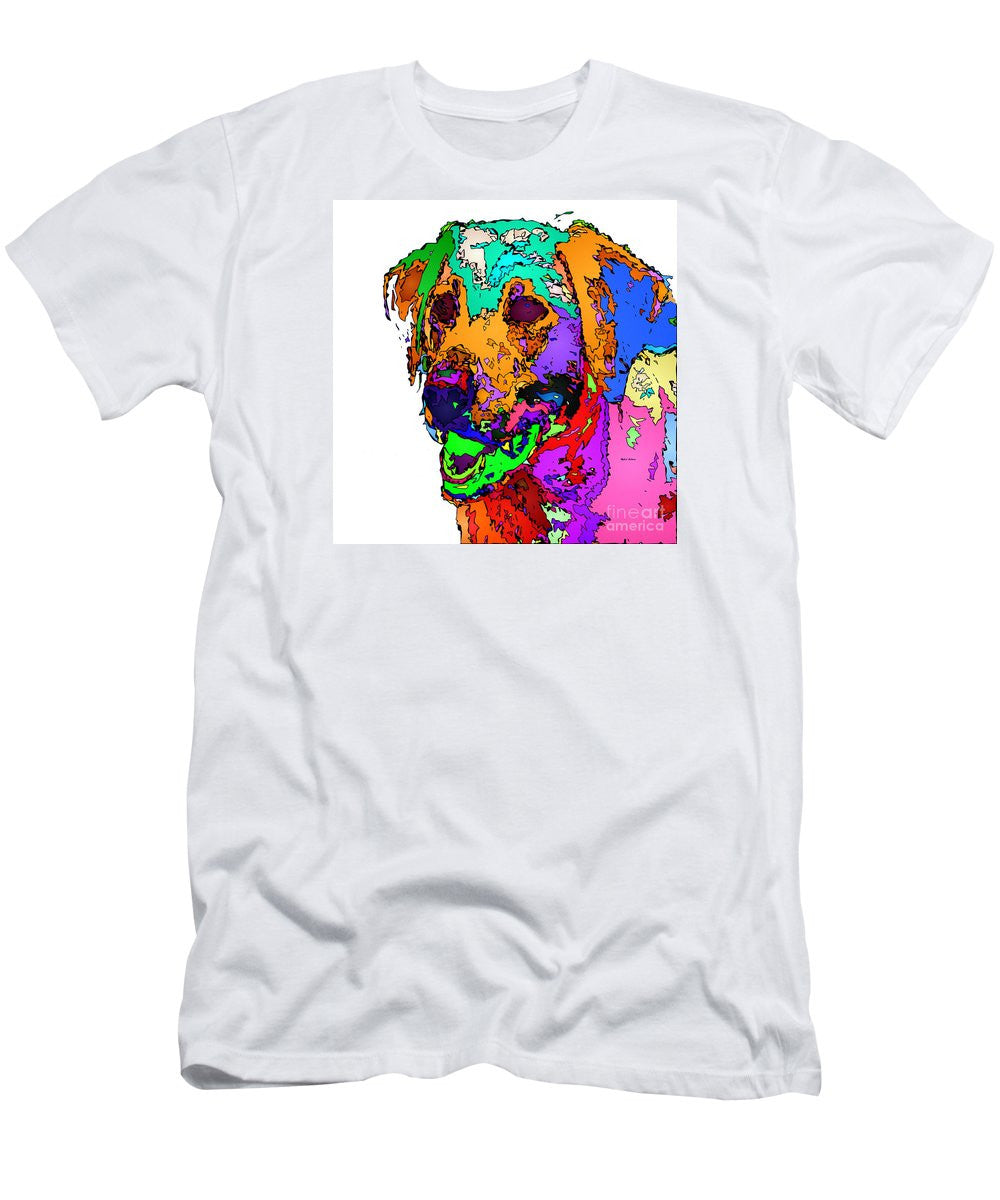 Men's T-Shirt (Slim Fit) - Want To Go For A Walk. Pet Series