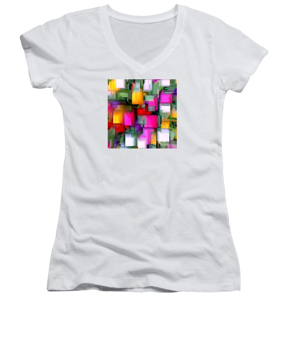 Women's V-Neck T-Shirt (Junior Cut) - Want To Play