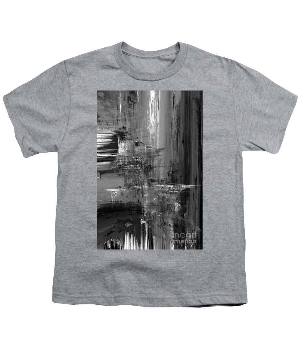 Youth T-Shirt - Waterfall In Black And White