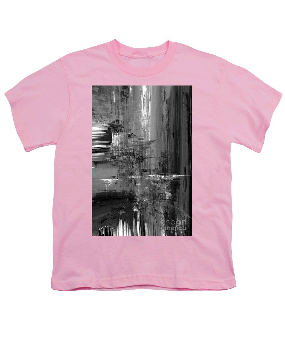 Youth T-Shirt - Waterfall In Black And White