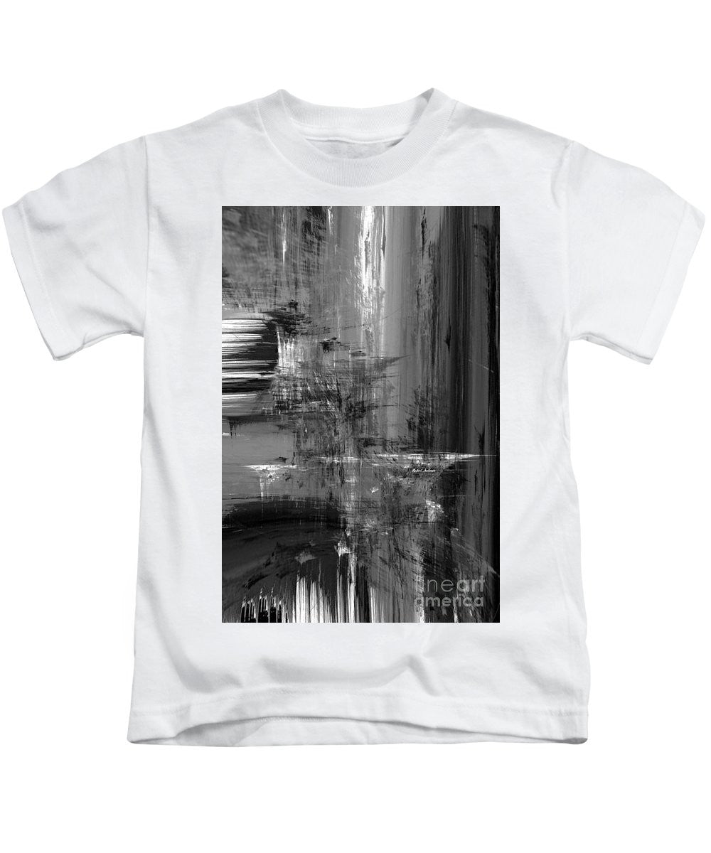 Kids T-Shirt - Waterfall In Black And White