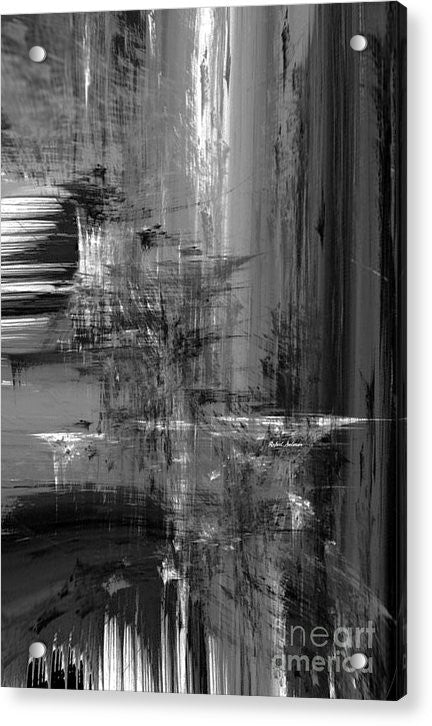 Acrylic Print - Waterfall In Black And White