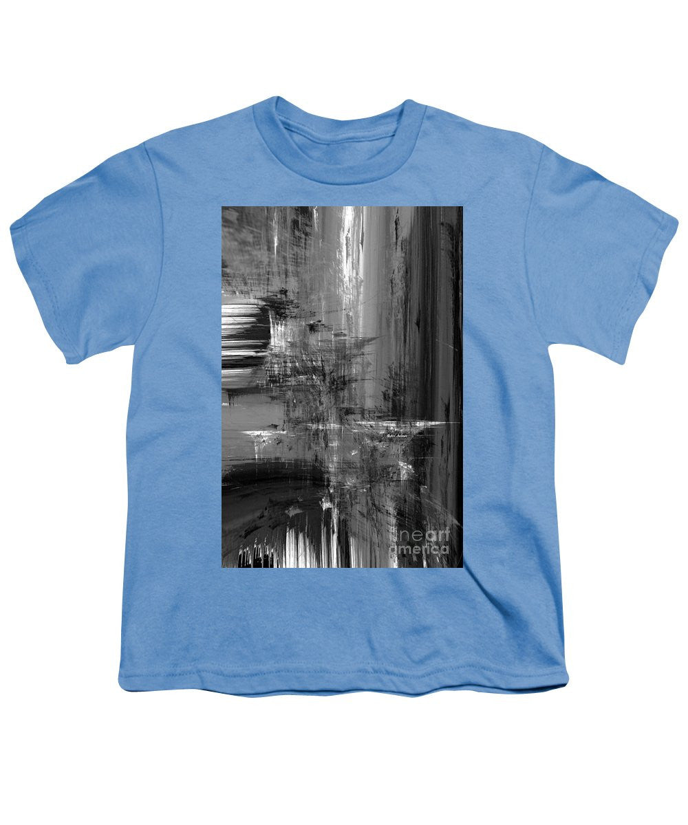 Youth T-Shirt - Waterfall In Black And White