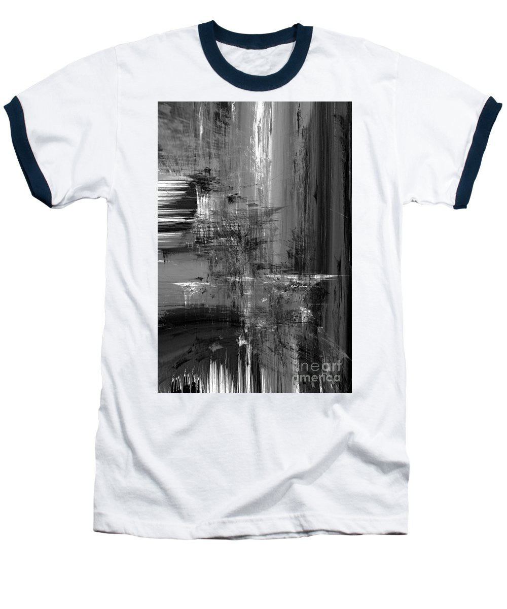 Baseball T-Shirt - Waterfall In Black And White