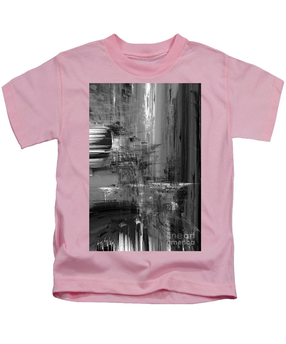 Kids T-Shirt - Waterfall In Black And White