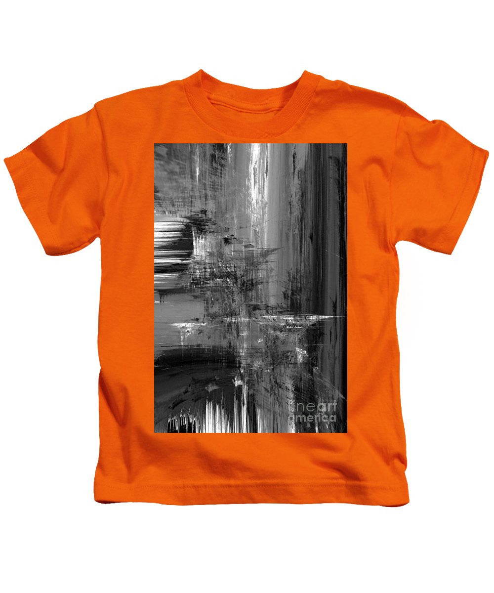 Kids T-Shirt - Waterfall In Black And White