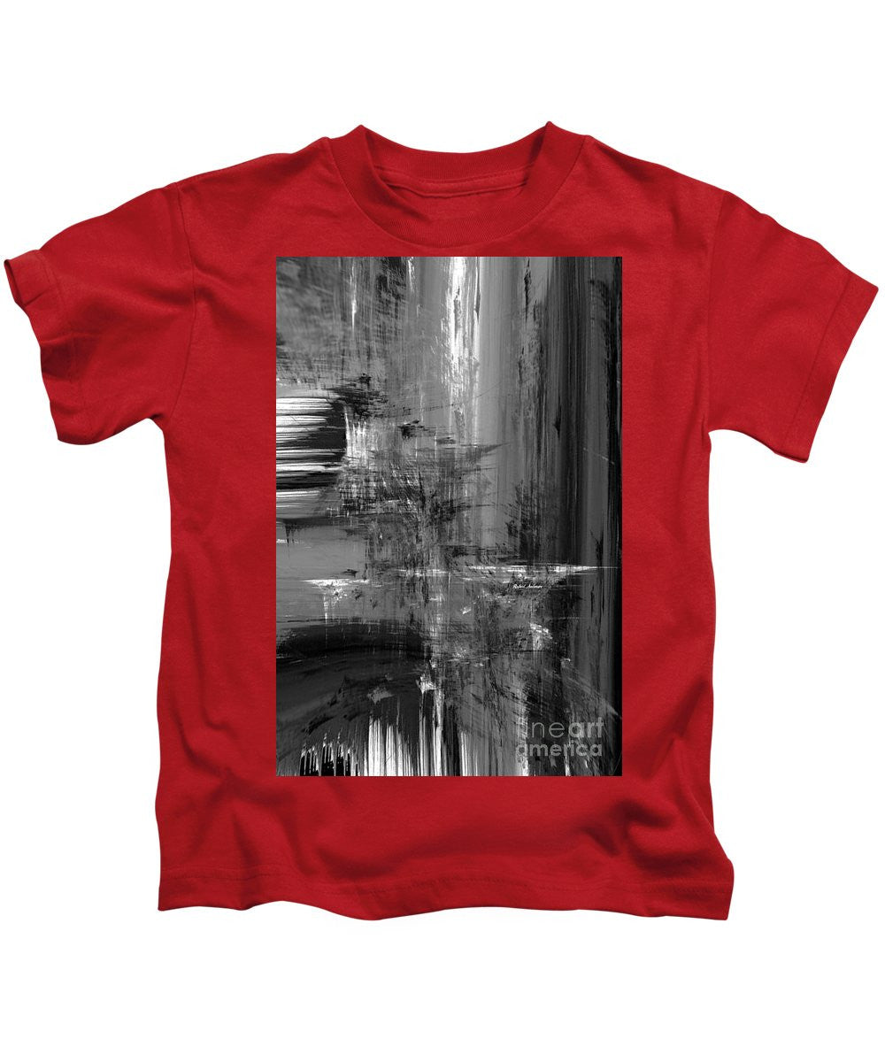 Kids T-Shirt - Waterfall In Black And White