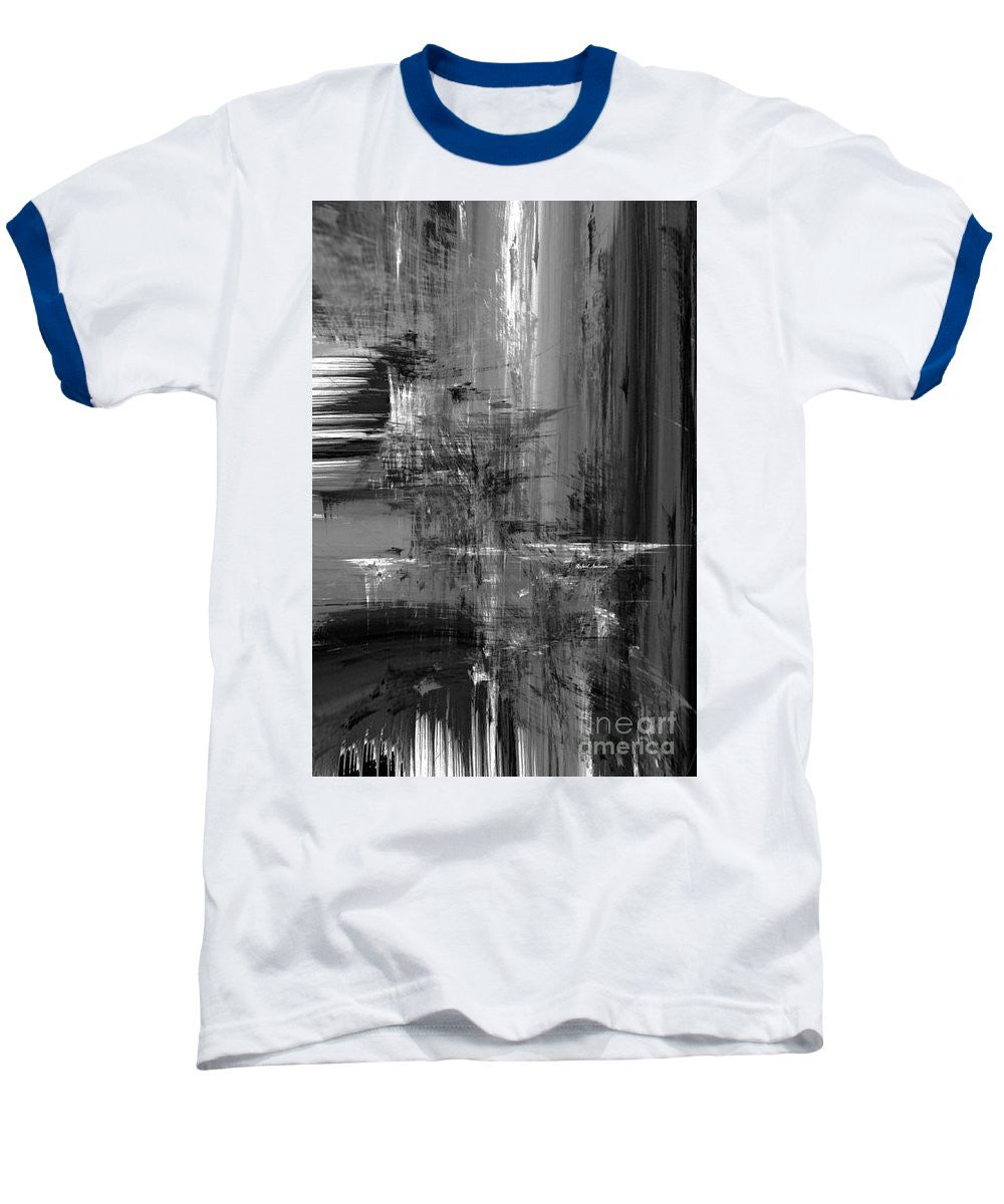 Baseball T-Shirt - Waterfall In Black And White