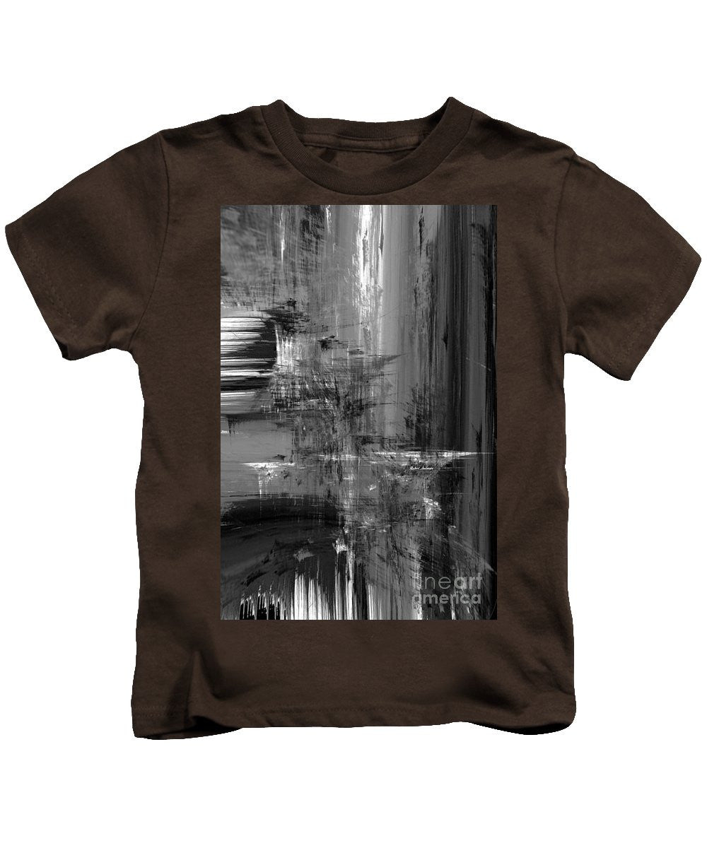 Kids T-Shirt - Waterfall In Black And White