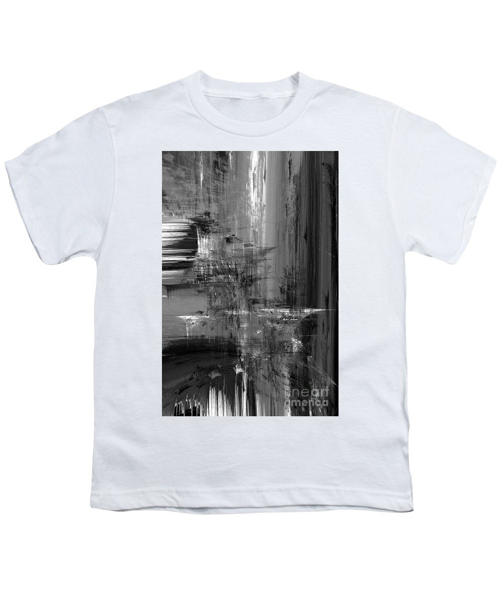 Youth T-Shirt - Waterfall In Black And White