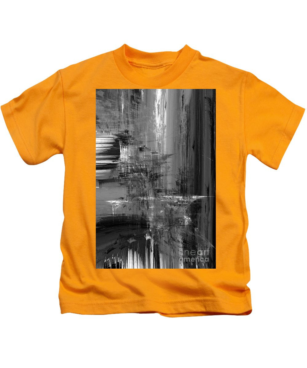 Kids T-Shirt - Waterfall In Black And White