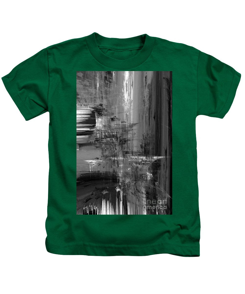 Kids T-Shirt - Waterfall In Black And White