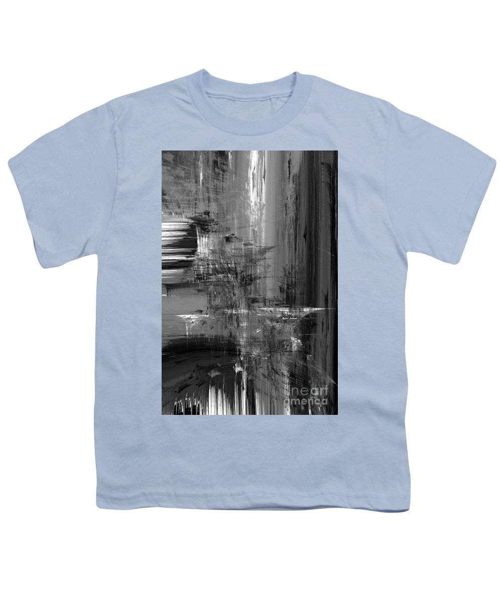 Youth T-Shirt - Waterfall In Black And White