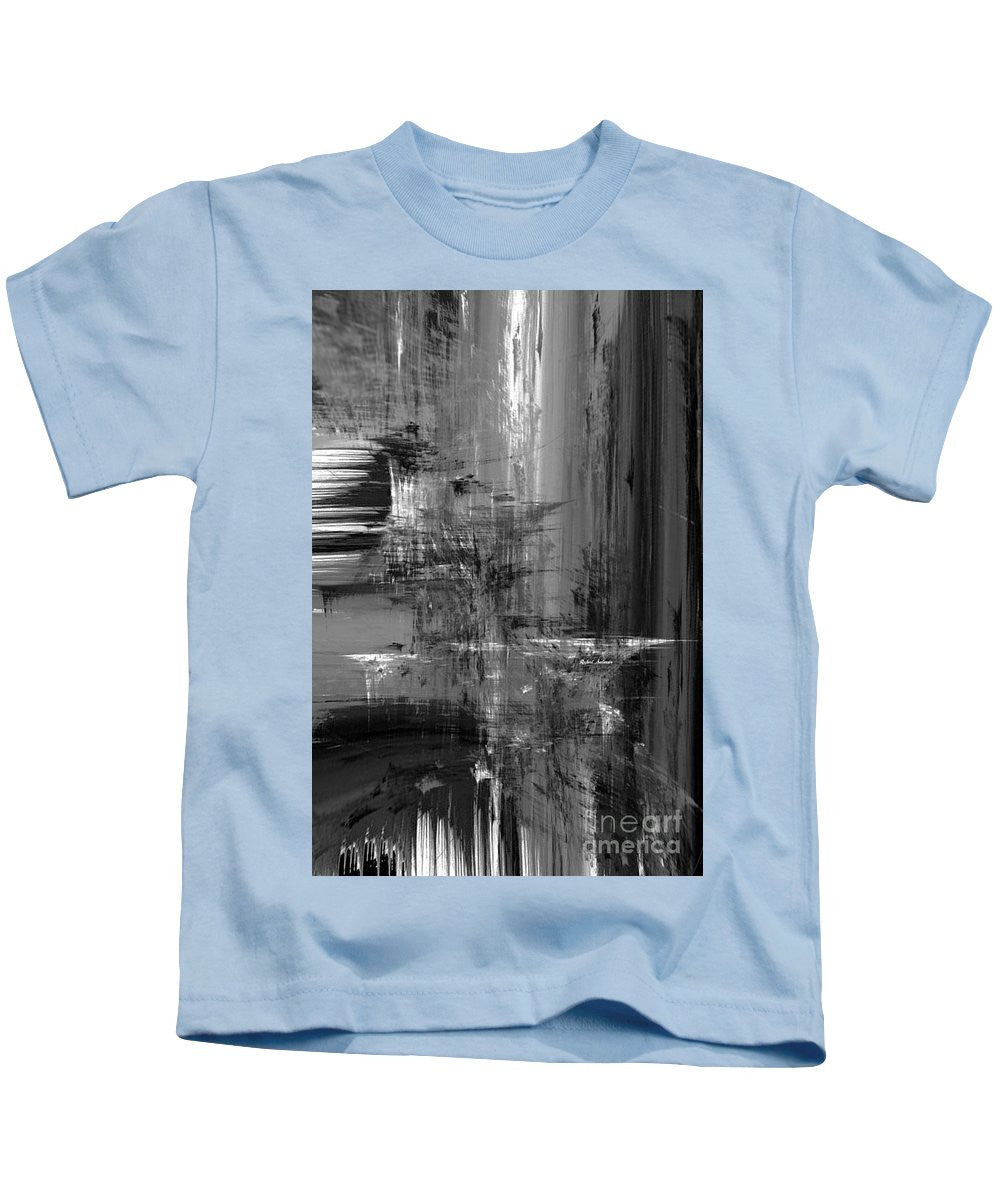 Kids T-Shirt - Waterfall In Black And White