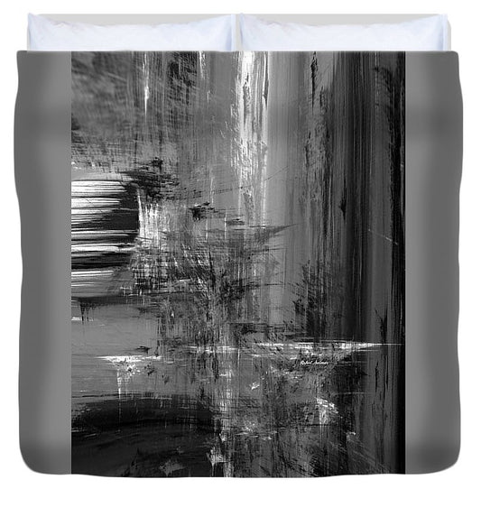 Duvet Cover - Waterfall In Black And White