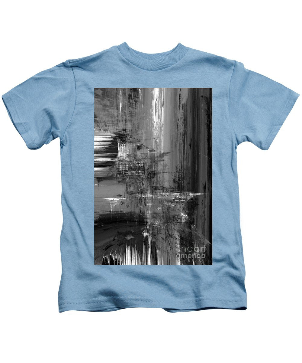 Kids T-Shirt - Waterfall In Black And White