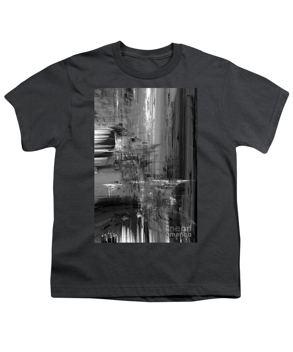 Youth T-Shirt - Waterfall In Black And White